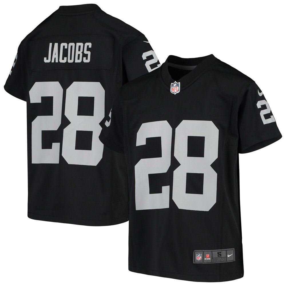 Youth Las Vegas Raiders Josh Jacobs Game Jersey Black